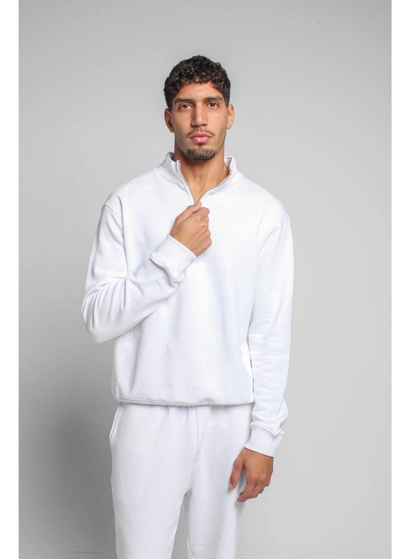 Basic Look Quarter zip Milton Sweatshirt - Image 1